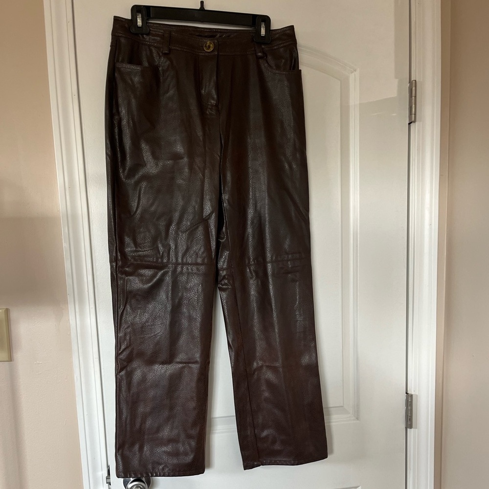 Erin London Brown Straight Leg Pants